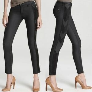 EUC Rare [rag & bone] Embroidered Black ↠ Tribal ↞ Skinny Ankle Jeans | 28 Small